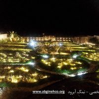 نورپردازی محوطه ویلای شخصی نمک آبرود