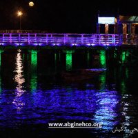 نورپردازی اسکله تفریحی کیش