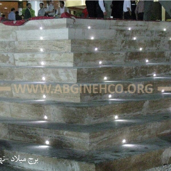 نورپردازی پله های ورودی برج میلاد