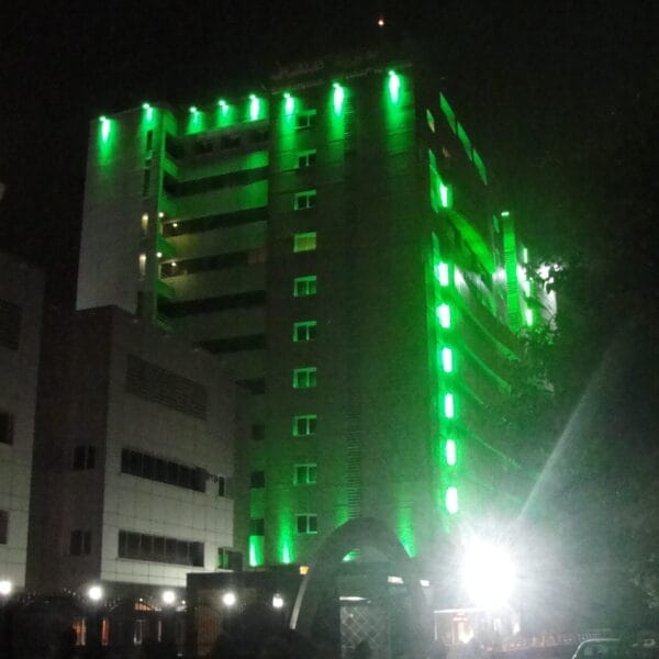 نورپردازی نمای ساختمان مدیریت اکتشاف گاز