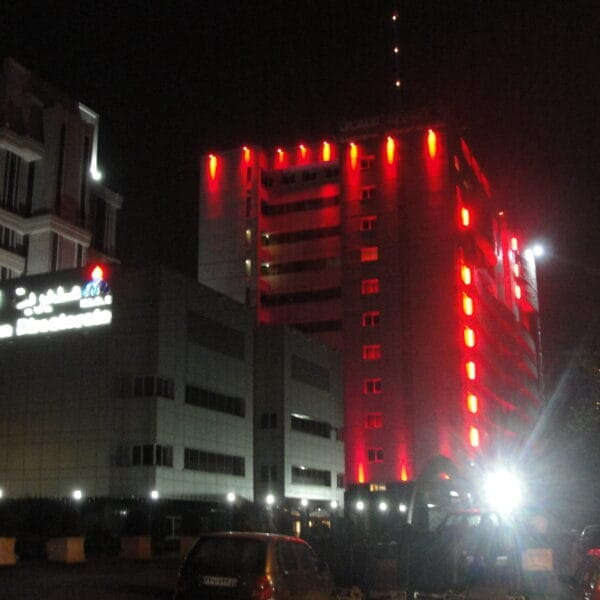 نورپردازی نمای ساختمان مدیریت اکتشاف گاز