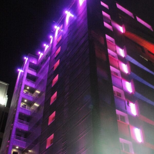 نورپردازی نمای ساختمان مدیریت اکتشاف گاز