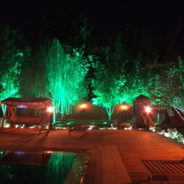 نورپردازی باغ و باغچه