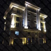 نورپردازی نمای ساختمان نمک آبرود