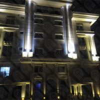 نورپردازی نمای ساختمان نمک آبرود