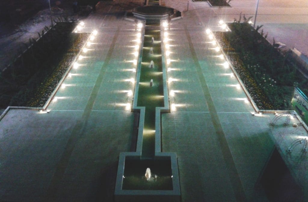 نورپردازی محوطه شهر قم