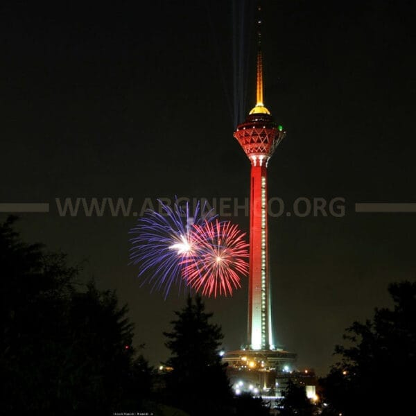 نورپردازی نمای برج میلاد