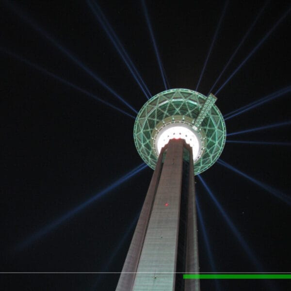 نورپردازی نمای برج میلاد