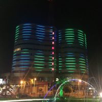 نورپردازی اکتیو ساختمان سرمایه گرگان