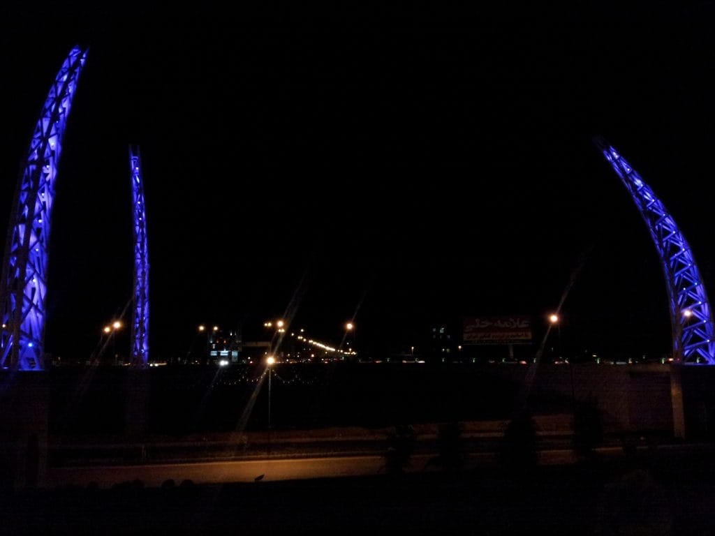 نورپردازی المان میدان محمدیه قزوین