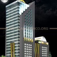 شبیه سازی نورپردازی برج امید 2 تهران