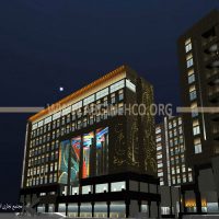 شبیه سازی نورپردازی مجتمع تجاری سارا مشهد