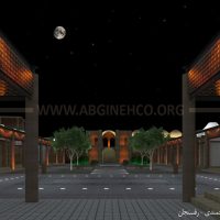 شبیه سازی نورپردازی میدان ارجمندی رفسنجان