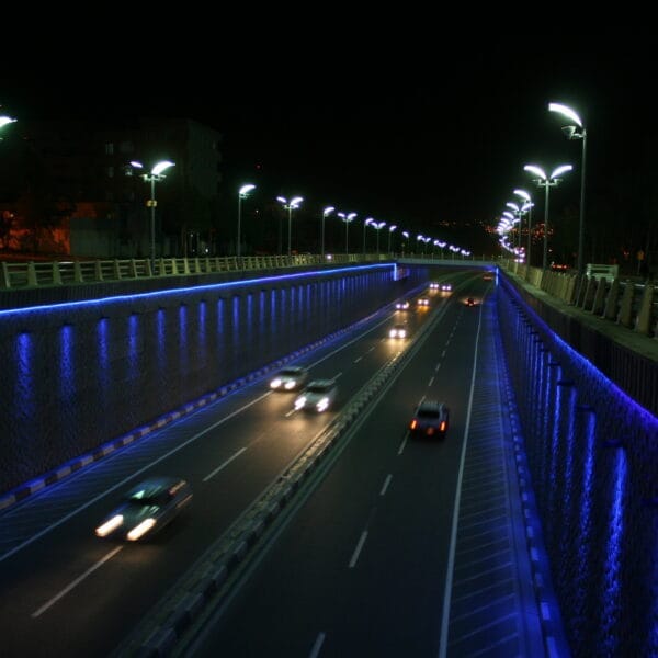 نورپردازی زیر گذر شالمان سنندج