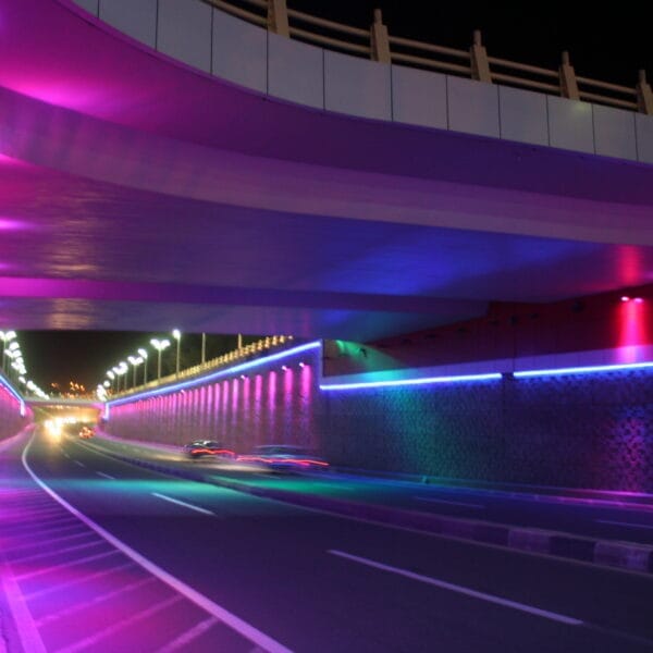 نورپردازی زیر گذر شالمان سنندج