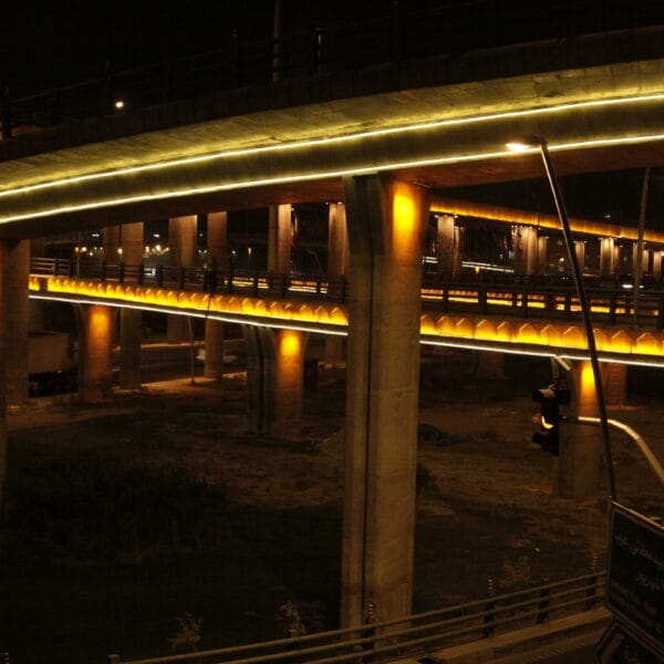 نورپردازی و روشنایی بزرگراه امام علی(ع)